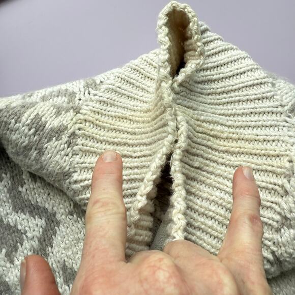 Eagle’s Eye Ski Scene Cardigan Sweater Winter Zip Front Women’s Small - Picture 13 of 13